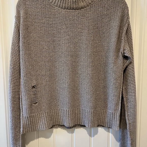 n:Philanthropy Distressed Crop Sweater M - Picture 6 of 6